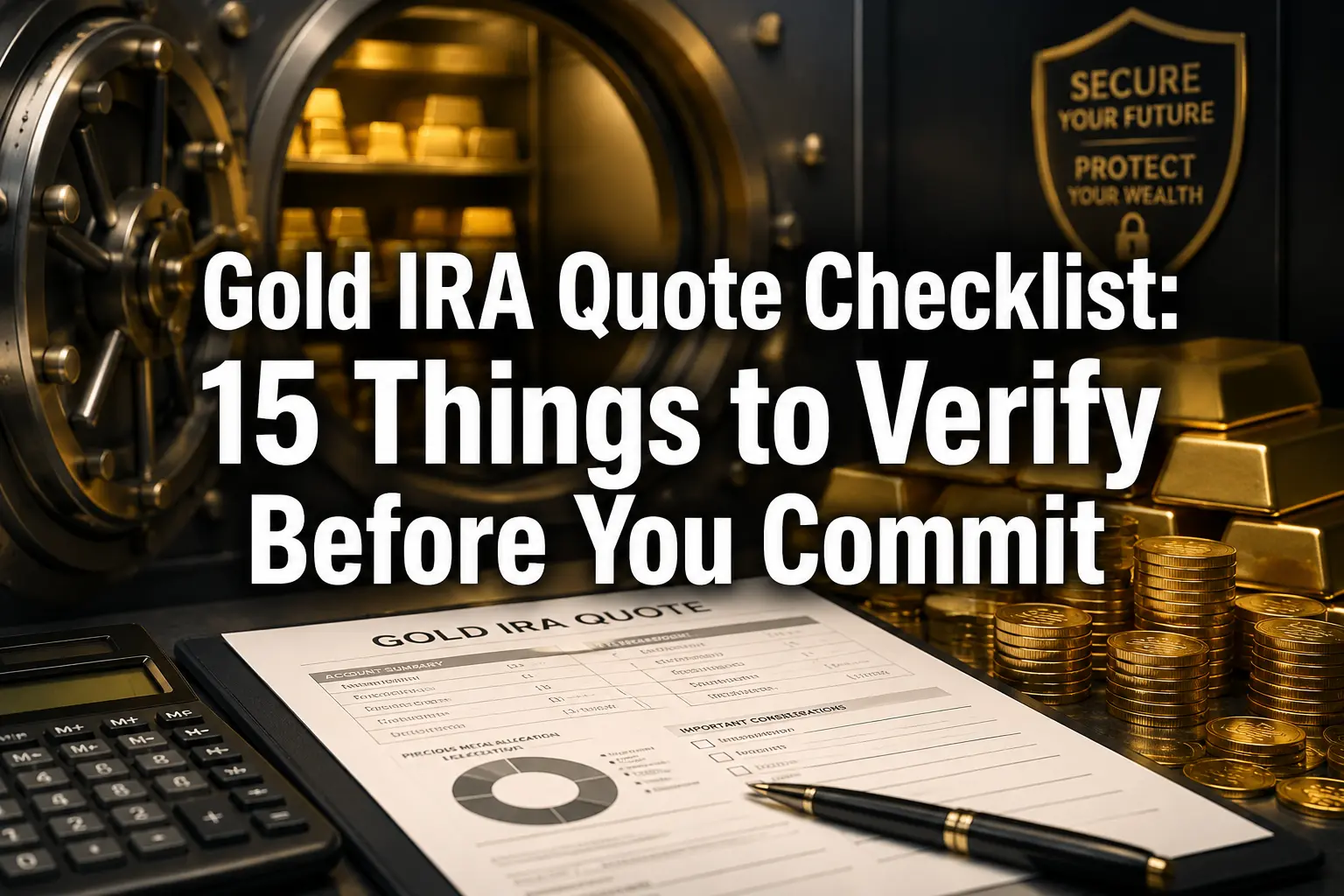 Gold IRA Quote Checklist
